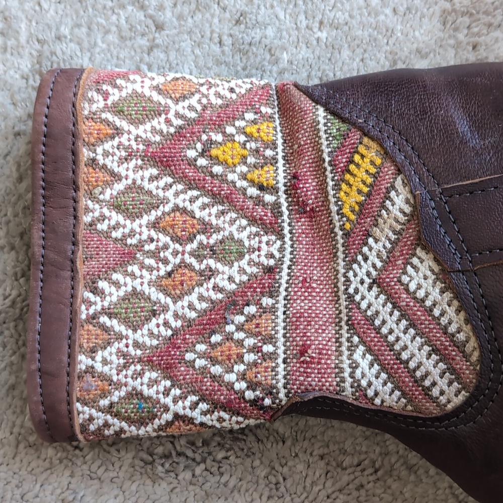 Hand crafted Moroccan leather boots - Picture 4 of 7